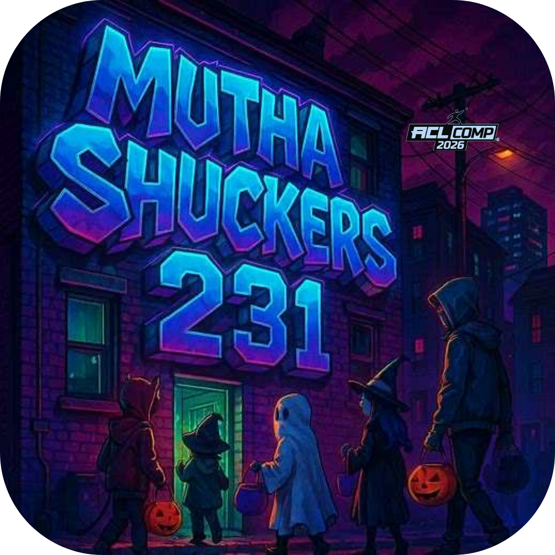 Mutha Shuckers "Halloween Collection" 2026 ACL Comp Stamped Cornhole Bags