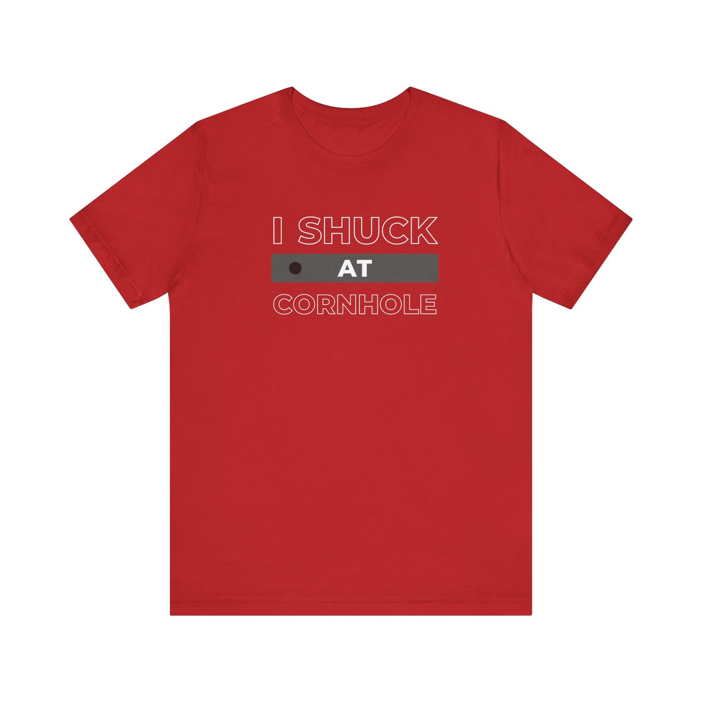 Mutha Shuckers "I Shuck at Cornhole" Unisex Tee
