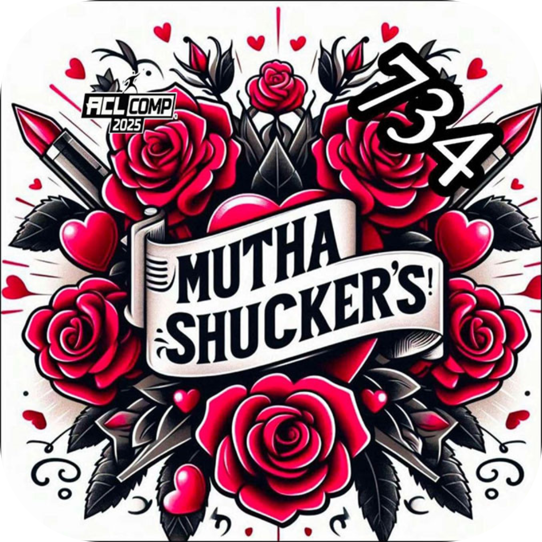 Mutha Shuckers "Valentines Collection" Series 2025 ACL Comp Cornhole Bags