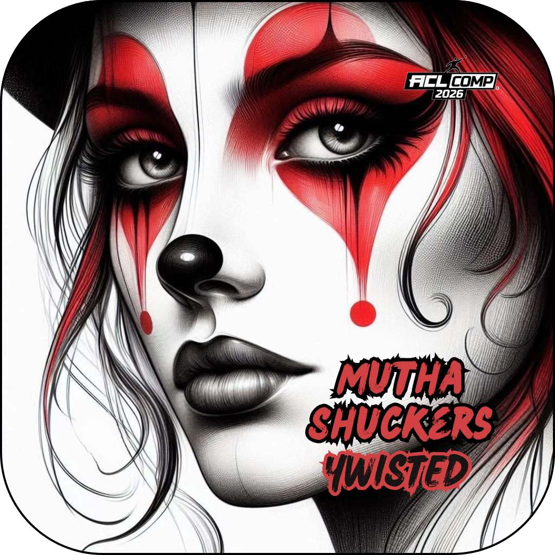 Mutha Shuckers Twisted "Red Beauty" Series 2026 ACL Comp Cornhole Bags