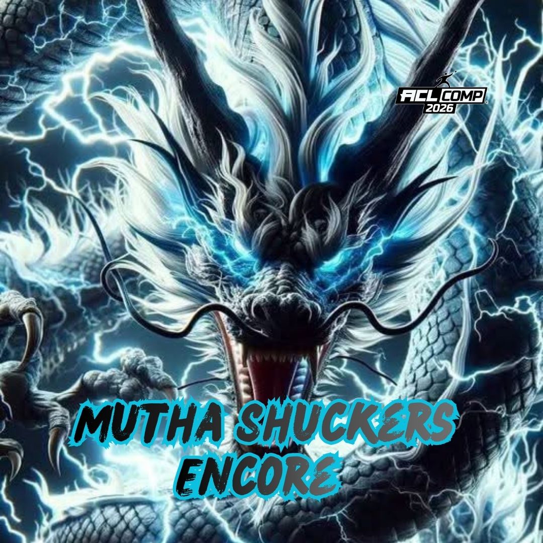 Mutha Shuckers "Dragons" 2026 ACL Comp Stamped Cornhole Bags