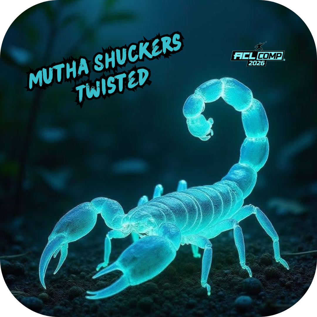 Mutha Shuckers Twisted "Scorpion" Series 2026 ACL Comp Cornhole Bags