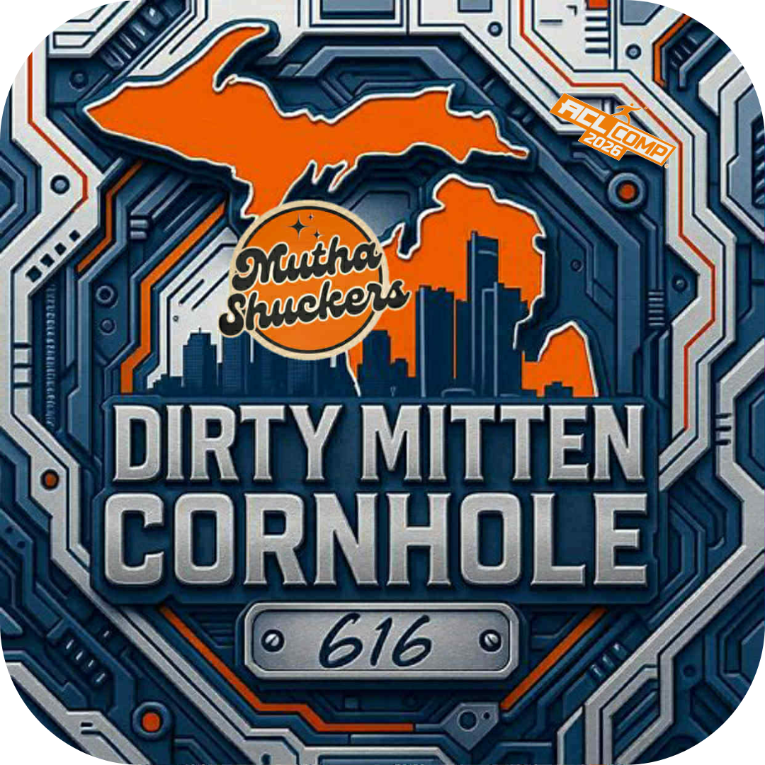 Mutha Shuckers "Dirty Mitten" 2026 ACL Comp Stamped Cornhole Bags