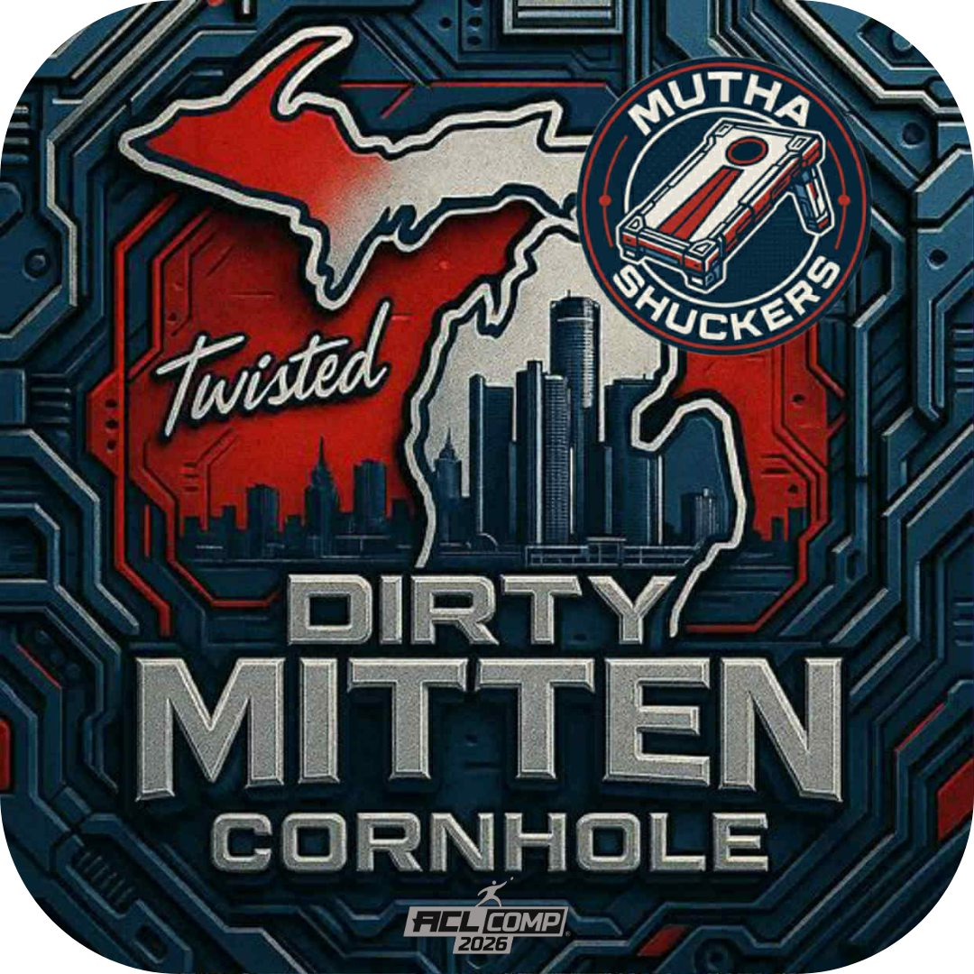 Mutha Shuckers "Dirty Mitten" 2026 ACL Comp Stamped Cornhole Bags