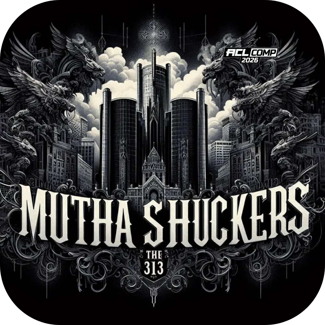 Mutha Shuckers THE 313 "Dark City" Series 2026 ACL COMP Cornhole Bags