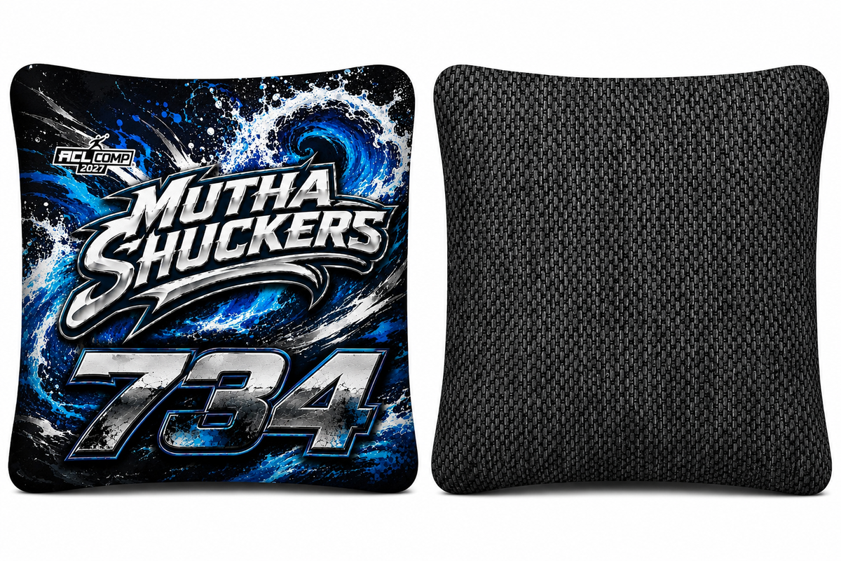 Mutha Shuckers 734 "Deep Water" Series 2027 ACL Comp Cornhole Bags