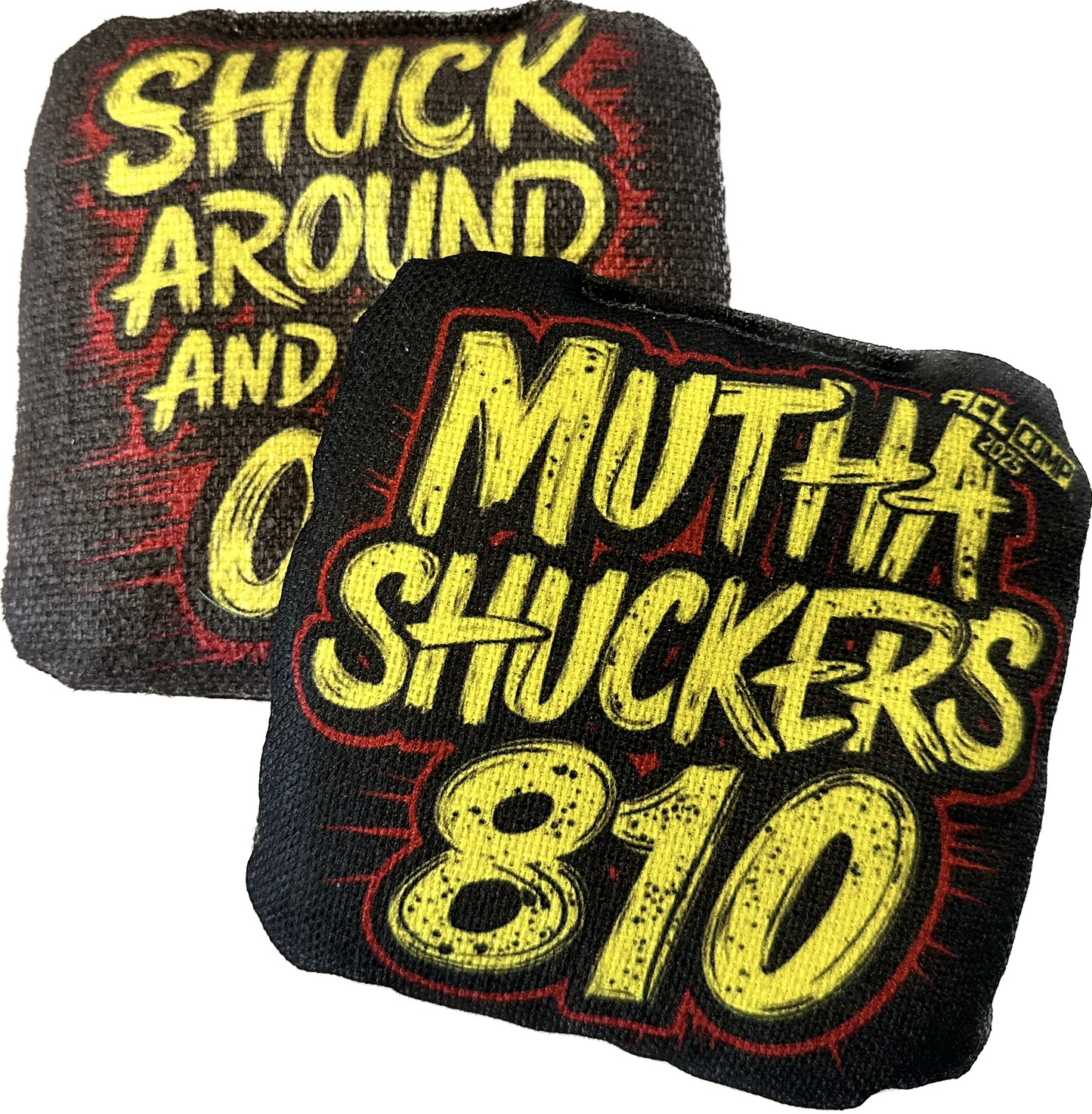 Mutha Shuckers 810 "Shuck Around Black" Series 2025 ACL Comp Cornhole Bags
