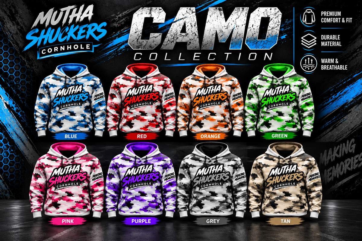 Mutha Shuckers "White Camo” Hoodies