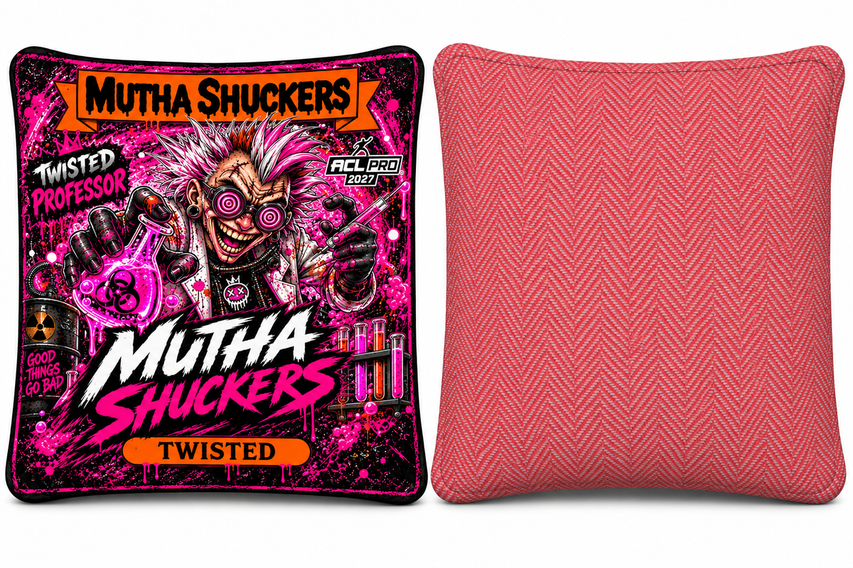 Mutha Shuckers Twisted "Professor" Series 2027 ACL Pro Cornhole Bags