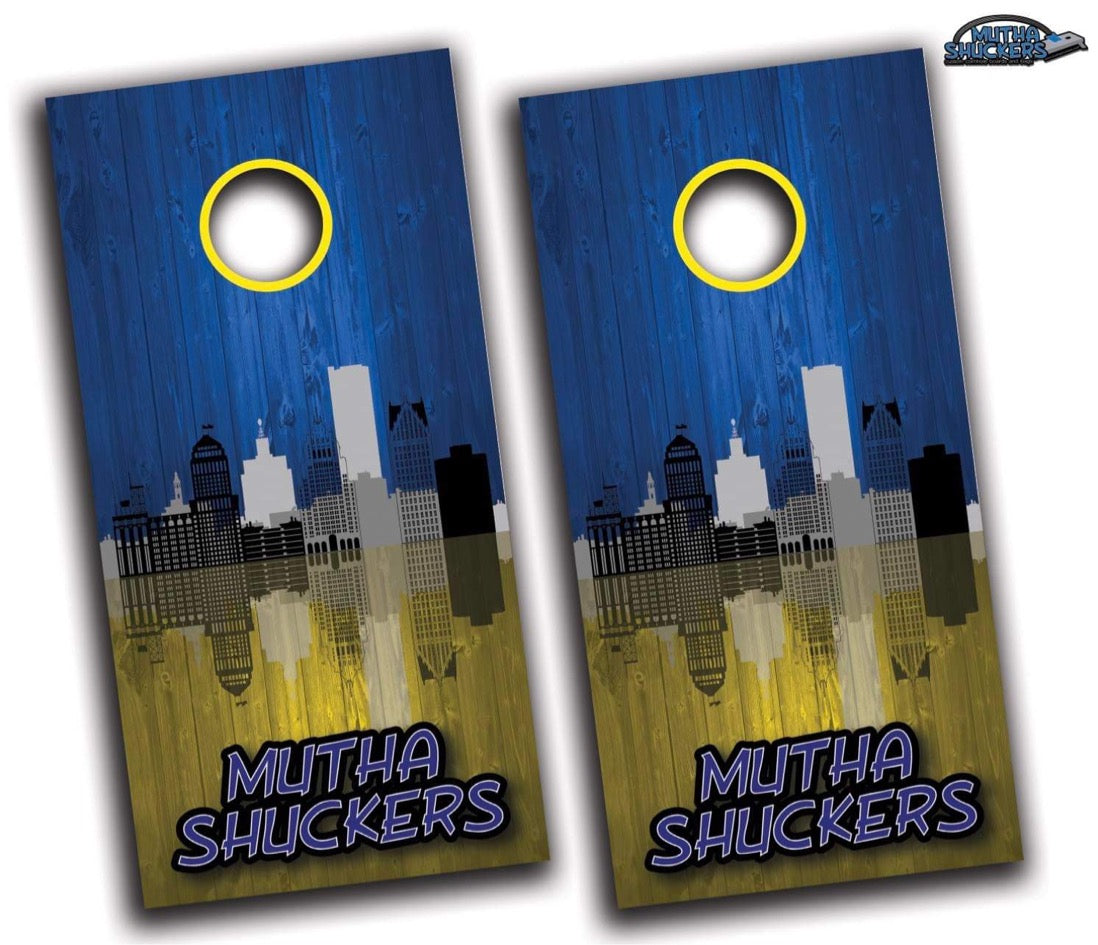Cornhole Boards | Detroit Skyline