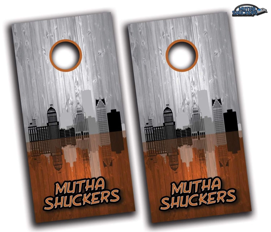 Cornhole Boards | Detroit Skyline