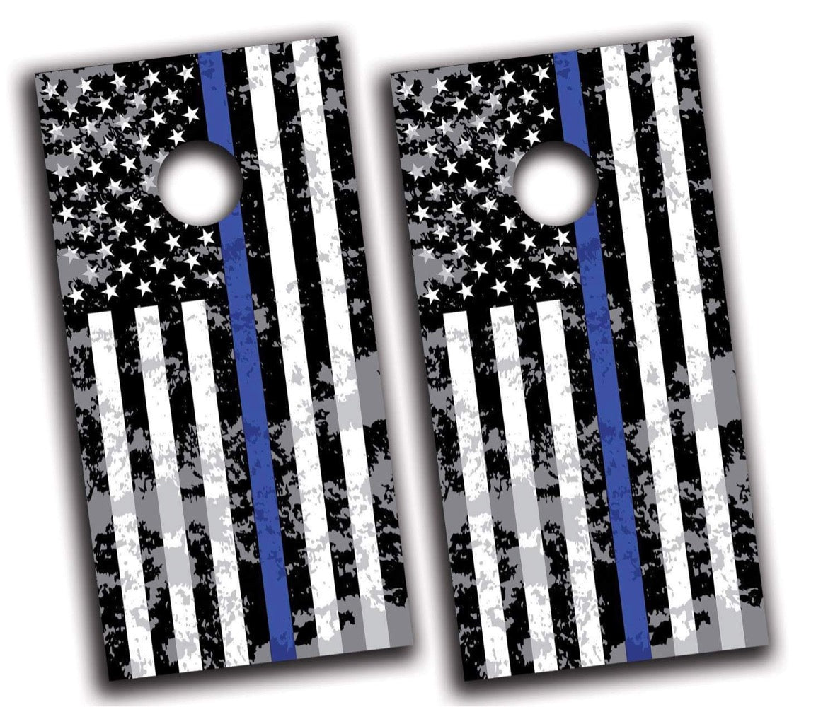 Cornhole Boards | Grunge Thin Line