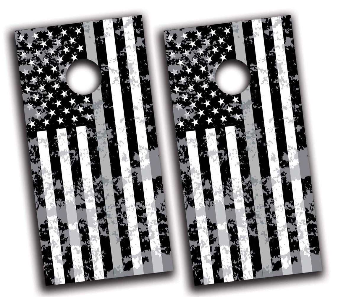 Cornhole Boards | Grunge Thin Line