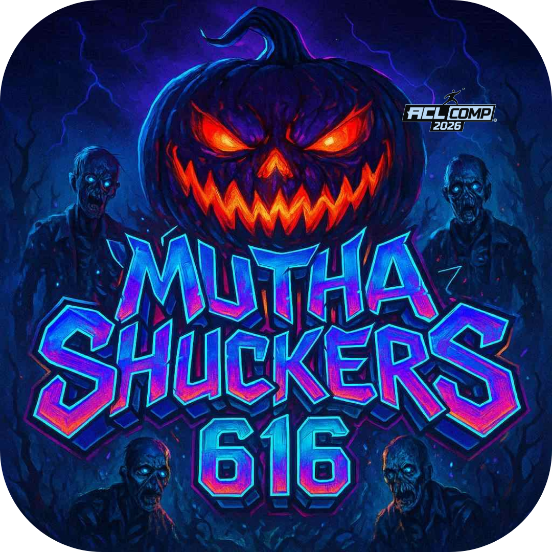 Mutha Shuckers "Halloween Collection" 2026 ACL Comp Stamped Cornhole Bags