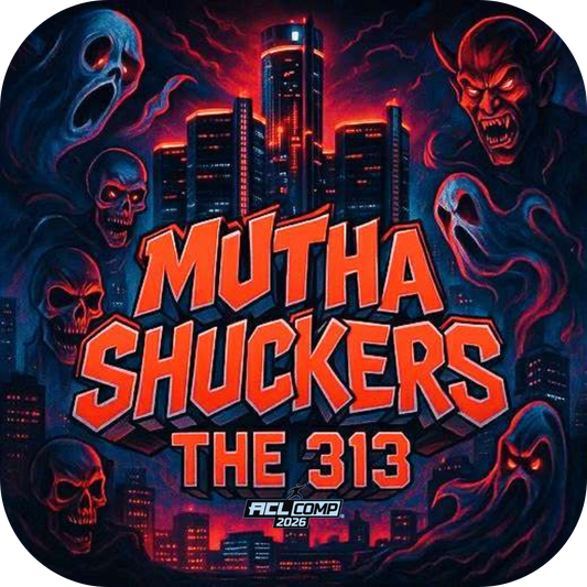 Mutha Shuckers "Halloween Collection" 2026 ACL Comp Stamped Cornhole Bags