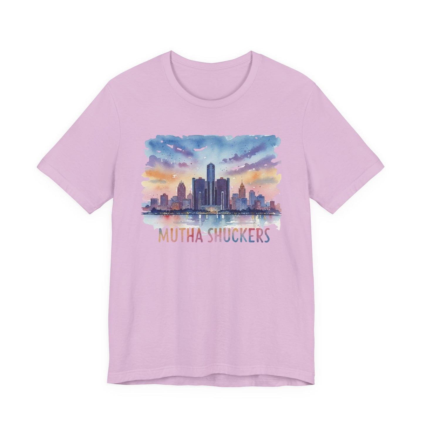 Mutha Shuckers "Watercolor City " Unisex Short Sleeve Tee