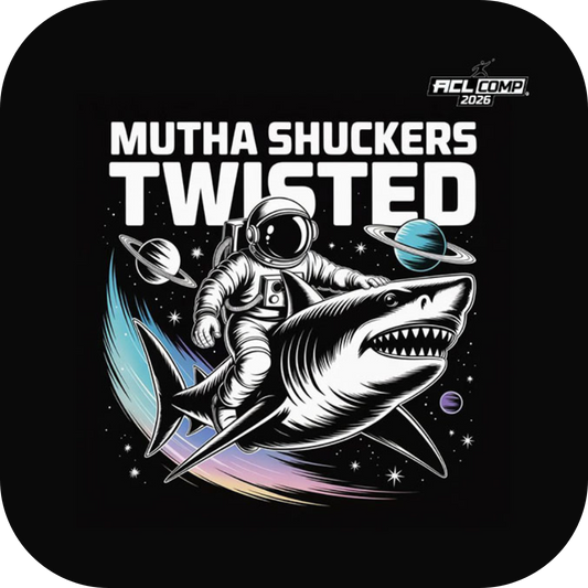 Mutha Shuckers Twisted "Shark Rider" Series 2026 ACL Comp Cornhole Bags
