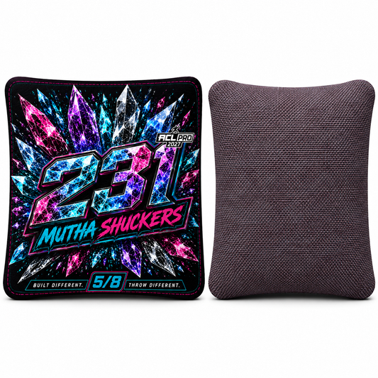 Mutha Shuckers 231 "Neon Ice Series 2027 ACL PRO Cornhole Bags