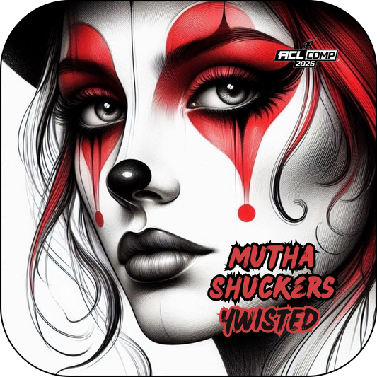Mutha Shuckers Twisted "Red Beauty" Series 2026 ACL Comp Cornhole Bags