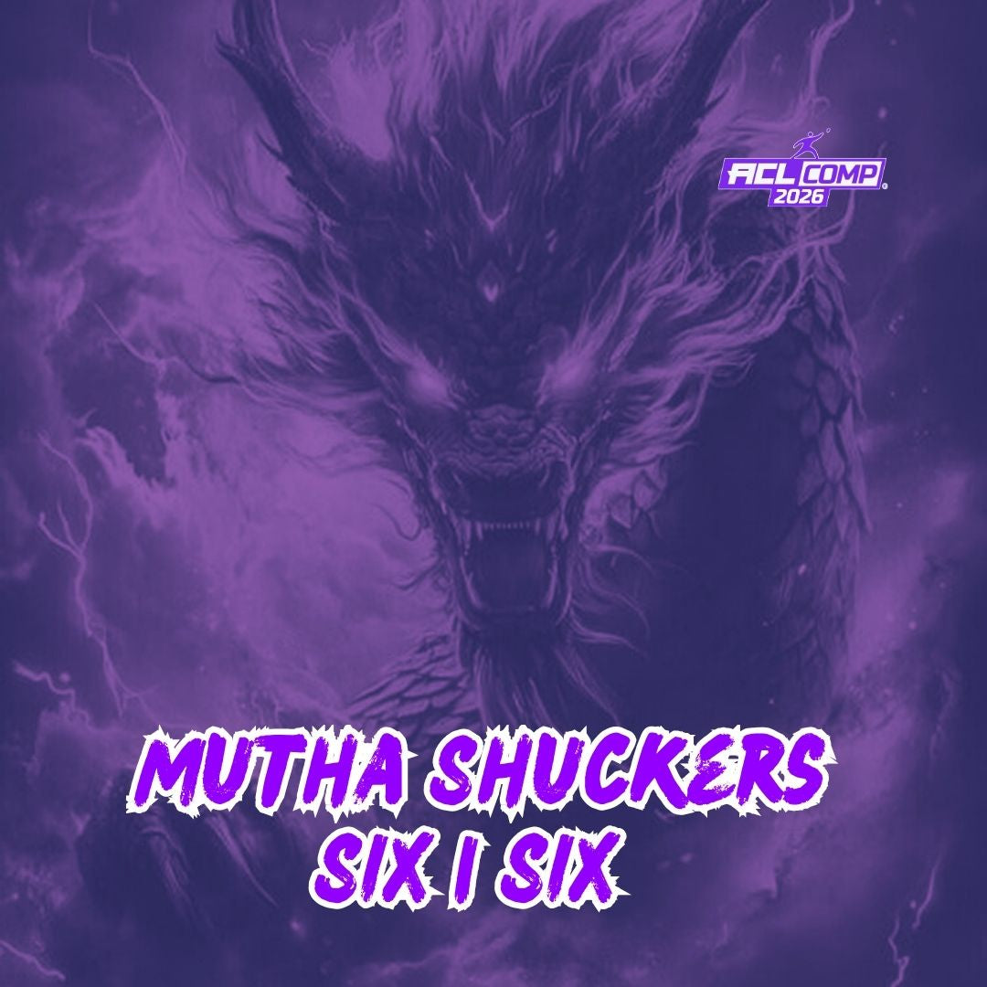 Mutha Shuckers "Dragons" 2026 ACL Comp Stamped Cornhole Bags