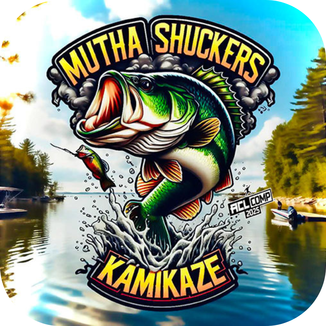 Mutha Shuckers Kamikaze "Trophy Bass" Series 2025 ACL Comp Cornhole Bags