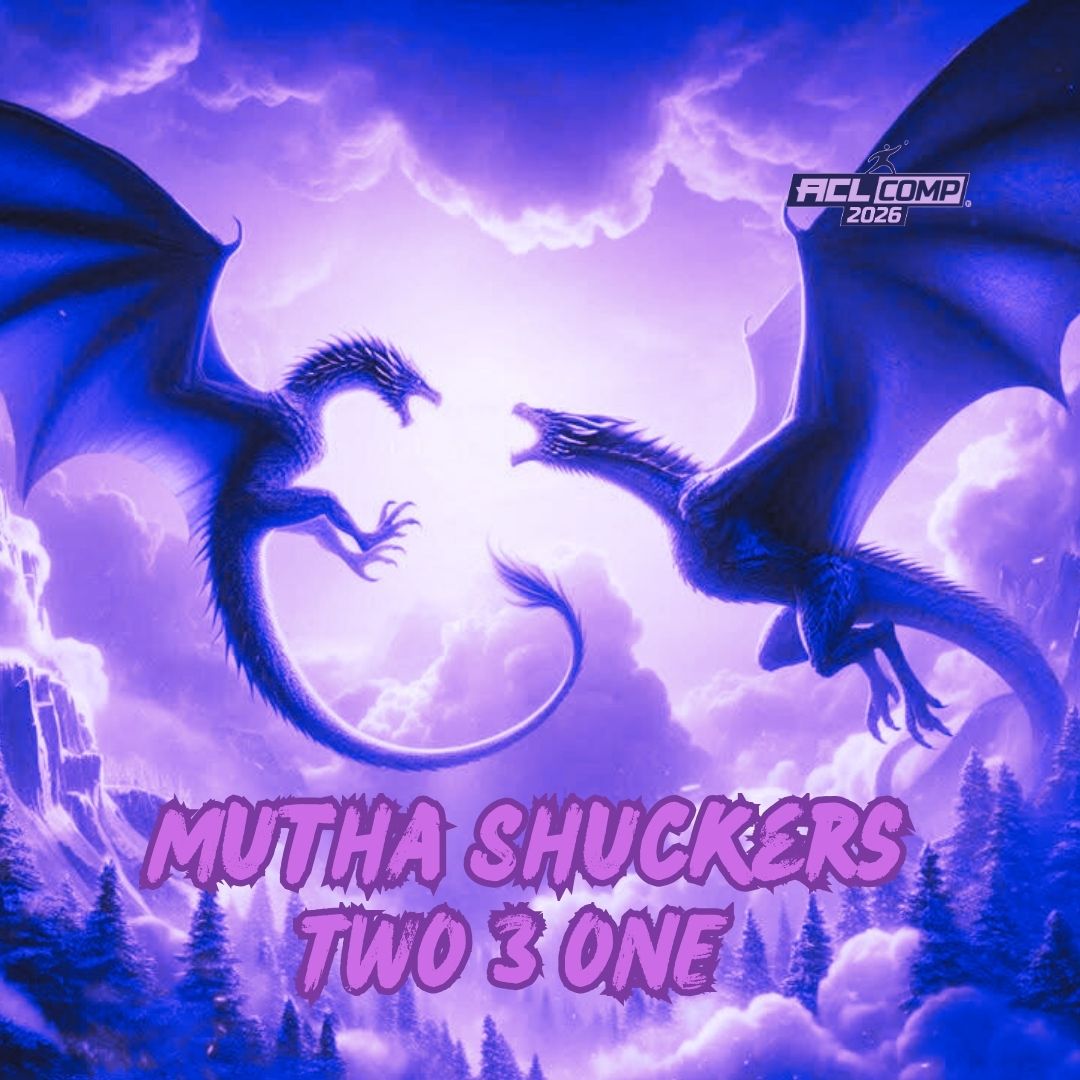 Mutha Shuckers "Dragons" 2026 ACL Comp Stamped Cornhole Bags