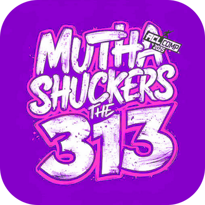 Mutha Shuckers THE 313 "Shuck Around" Series 2025 ACL COMP Cornhole Bags