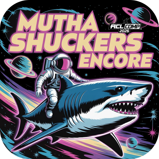 Mutha Shuckers Encore "Space Shark " Series 2026 ACL Comp Cornhole Bags