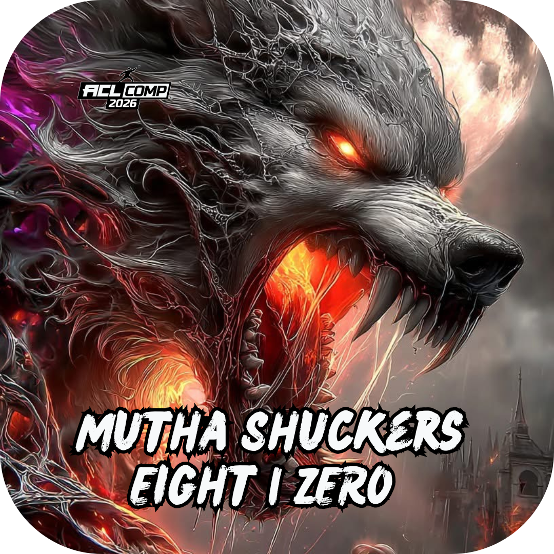 Mutha Shuckers "Pack of Wolves Collection" 2026 ACL Comp Stamped Cornhole Bags