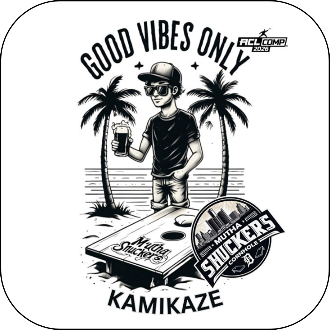 Mutha Shuckers Kamikaze "Good Vibes" Series 2026 ACL Comp Cornhole Bags