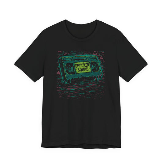 📼 Shucker Squad VHS Glitch Tee
