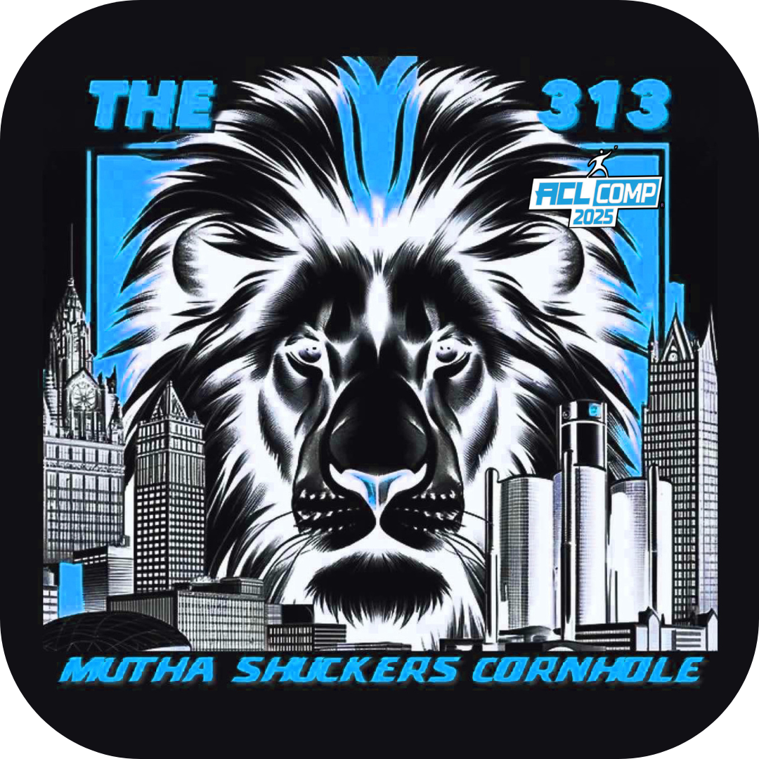 Mutha Shuckers THE 313 "Defend the Den" Series 2025 ACL COMP Cornhole Bags