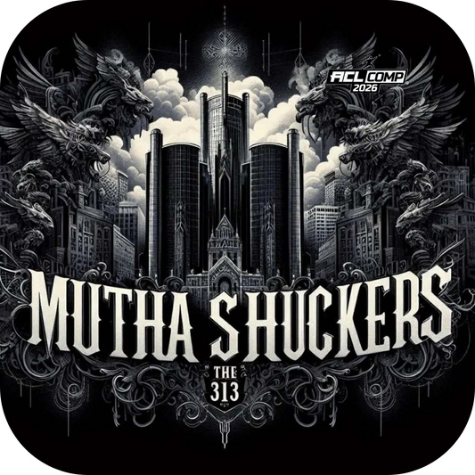 Mutha Shuckers THE 313 "Dark City" Series 2026 ACL COMP Cornhole Bags
