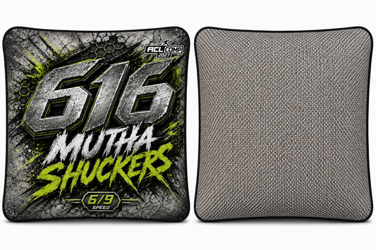 Mutha Shuckers 616 "Toxic" Series 2027 ACL COMP Cornhole Bags