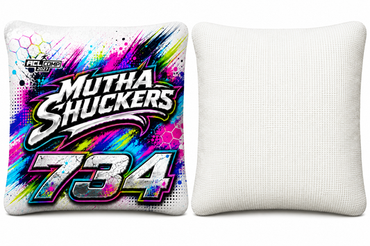 Mutha Shuckers 734 "Splash" Series 2027 ACL Comp Cornhole Bags