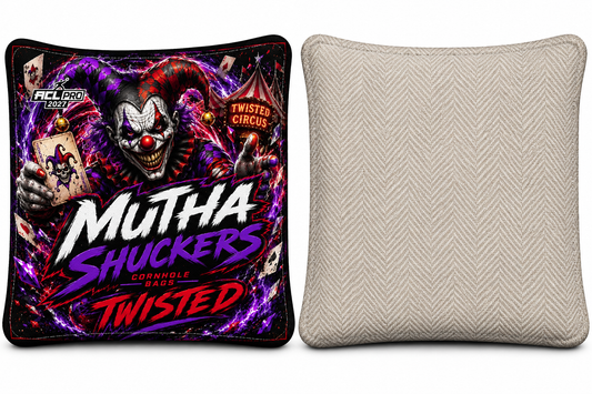 Mutha Shuckers Twisted "Wildcard" Series 2027 ACL Pro Cornhole Bags