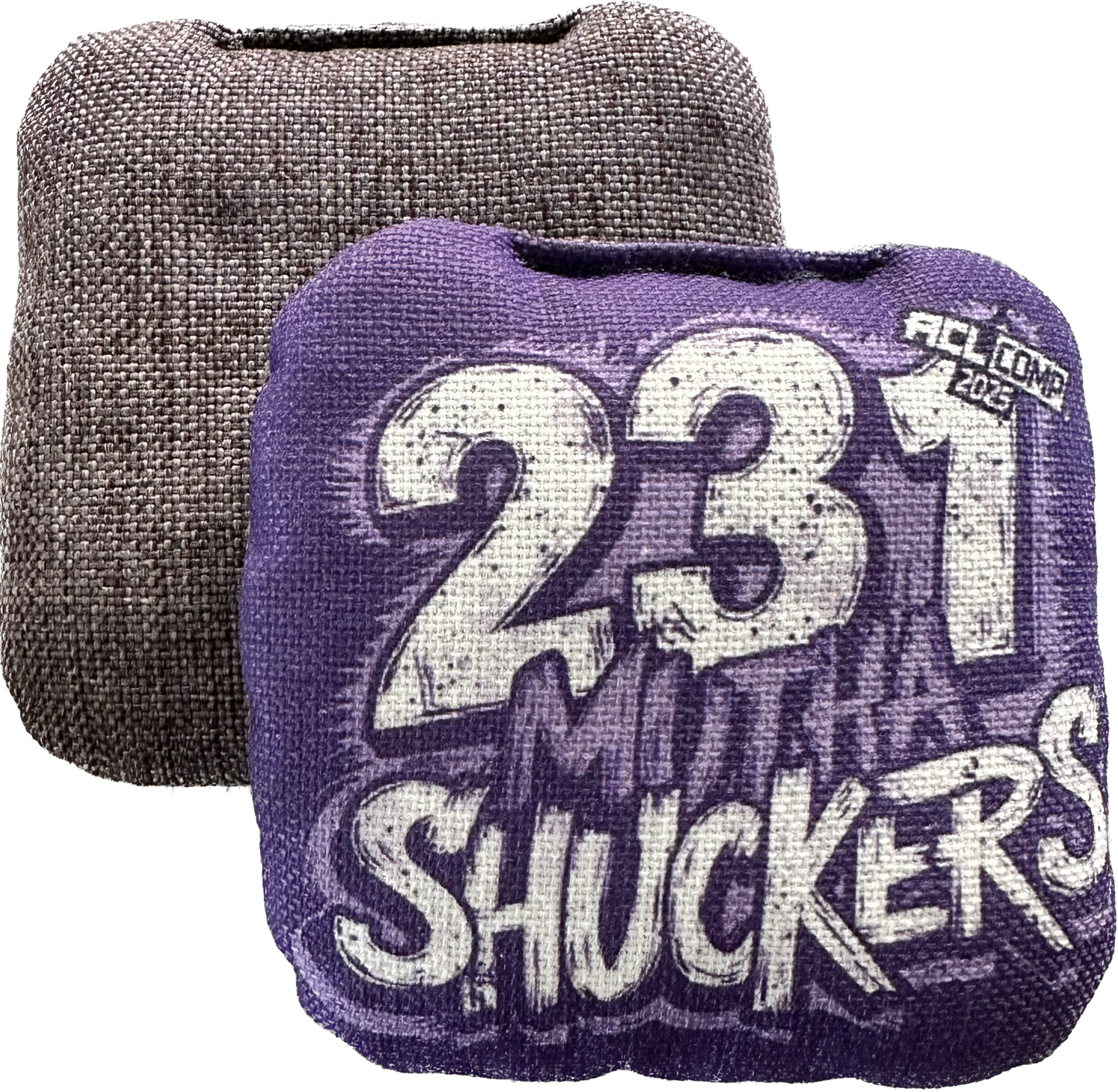 Mutha Shuckers 231 "Graffiti Purple" Series 2025 ACL Comp Cornhole Bags