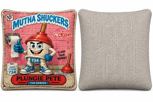 Mutha Shuckers 734 "Plungie Pete" Series 2027 ACL Comp Cornhole Bags